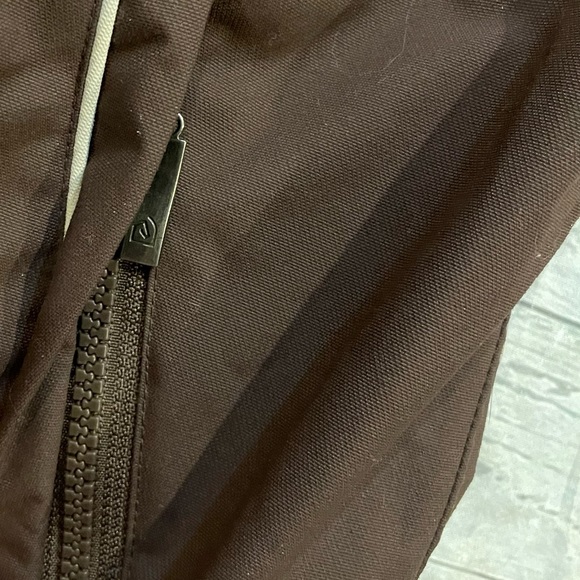 Eous Vintage Jacket Womens Small Brown Equestrian Horses Coat Hooded Full Zip - Picture 8 of 16